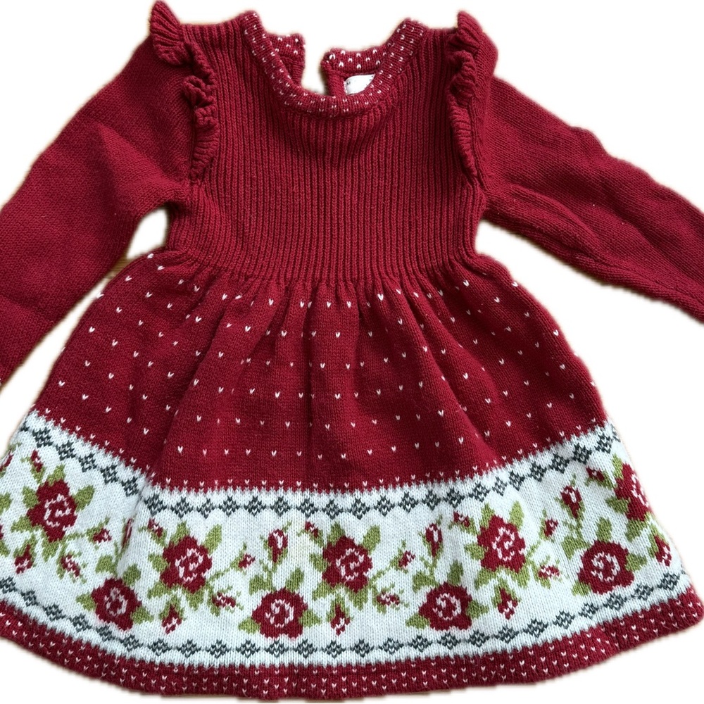 Max Studio Red Sweater Dress